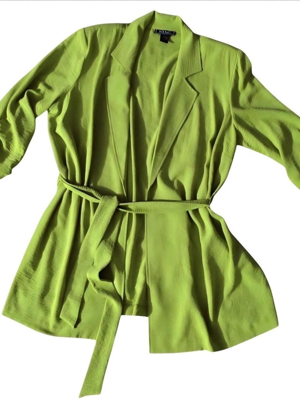 Neon Lime Tie-Waist Women's Jacket by New York & Company